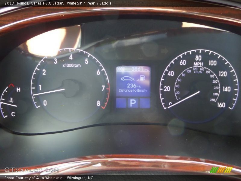 White Satin Pearl / Saddle 2013 Hyundai Genesis 3.8 Sedan