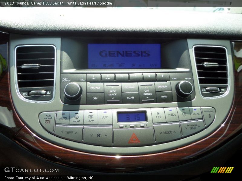 White Satin Pearl / Saddle 2013 Hyundai Genesis 3.8 Sedan