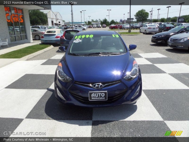 Atlantic Blue / Gray 2013 Hyundai Elantra Coupe GS