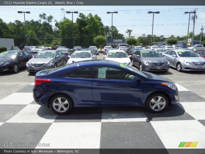 Atlantic Blue / Gray 2013 Hyundai Elantra Coupe GS