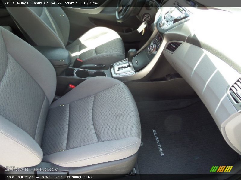 Atlantic Blue / Gray 2013 Hyundai Elantra Coupe GS