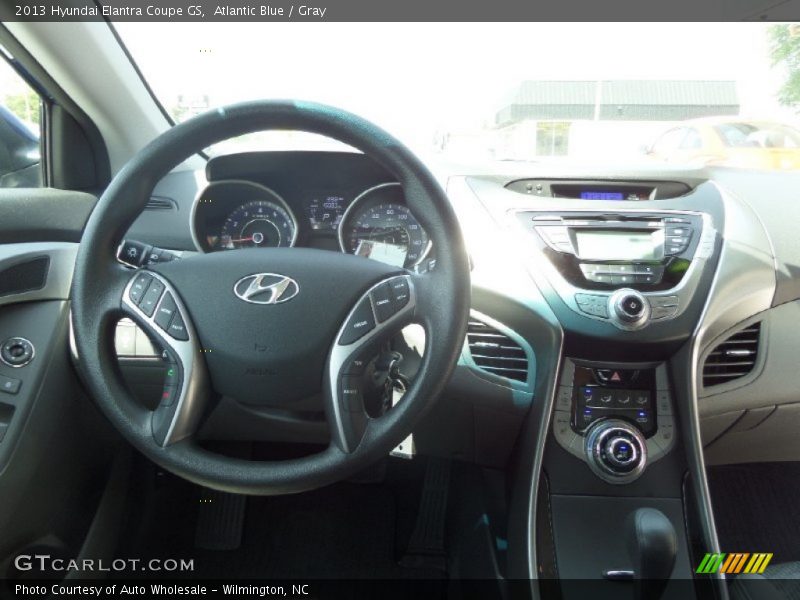 Atlantic Blue / Gray 2013 Hyundai Elantra Coupe GS