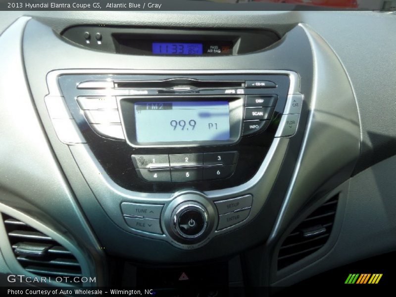 Atlantic Blue / Gray 2013 Hyundai Elantra Coupe GS