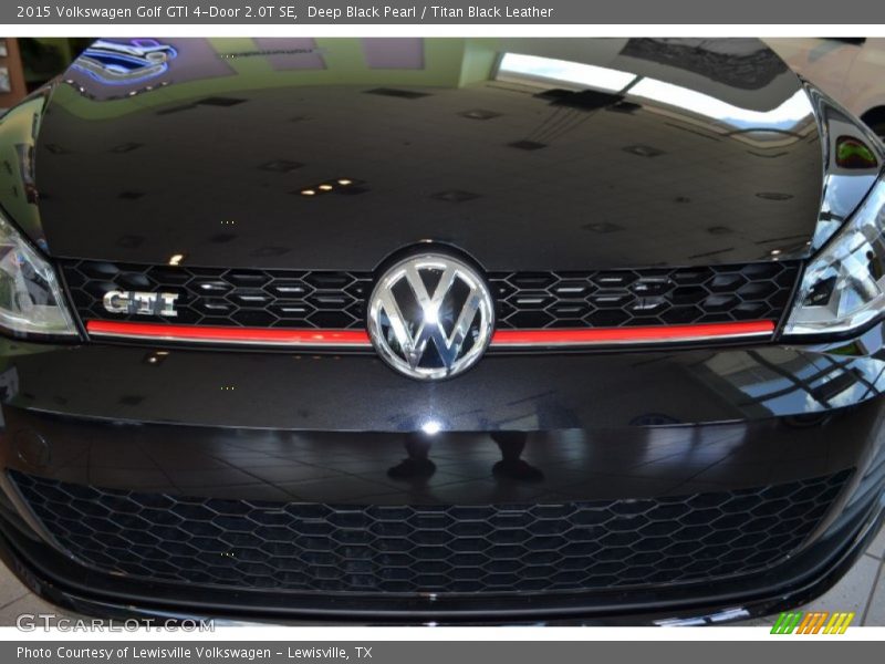 Deep Black Pearl / Titan Black Leather 2015 Volkswagen Golf GTI 4-Door 2.0T SE