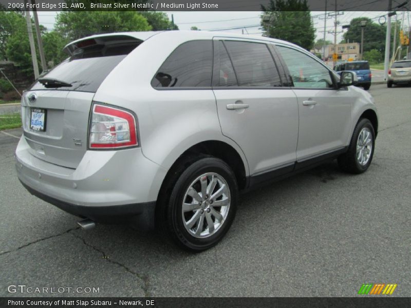 Brilliant Silver Metallic / Medium Light Stone 2009 Ford Edge SEL AWD