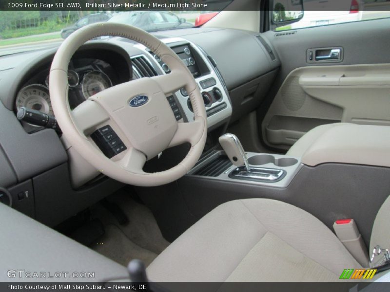 Brilliant Silver Metallic / Medium Light Stone 2009 Ford Edge SEL AWD