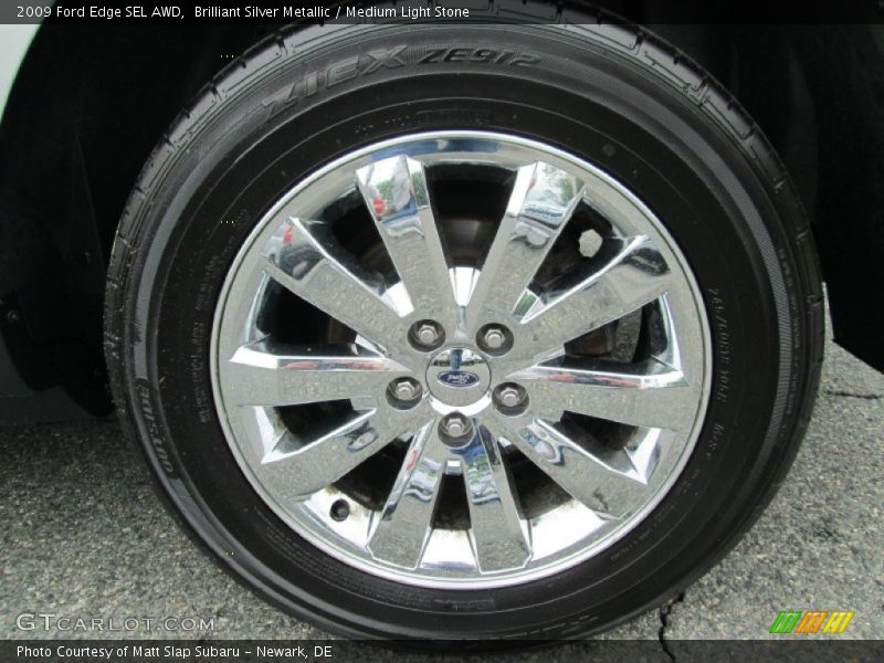 Brilliant Silver Metallic / Medium Light Stone 2009 Ford Edge SEL AWD