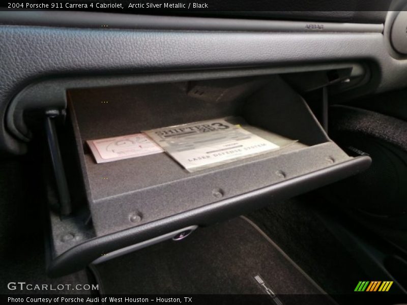 Arctic Silver Metallic / Black 2004 Porsche 911 Carrera 4 Cabriolet