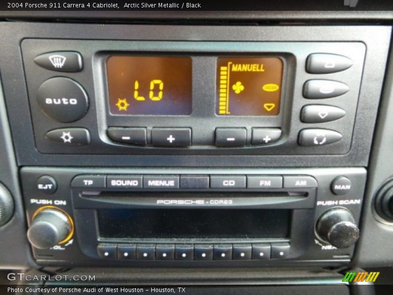 Arctic Silver Metallic / Black 2004 Porsche 911 Carrera 4 Cabriolet