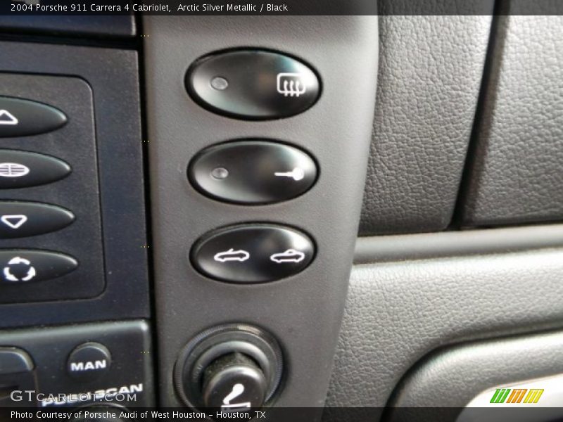 Arctic Silver Metallic / Black 2004 Porsche 911 Carrera 4 Cabriolet