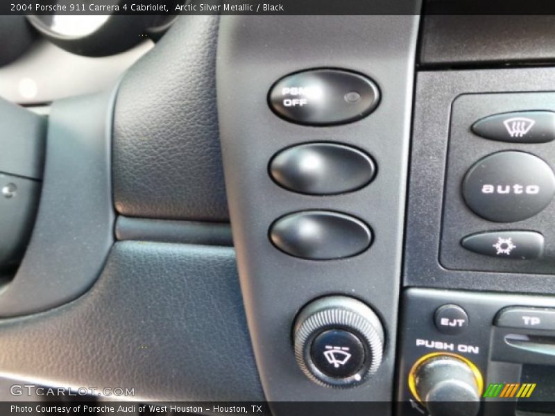 Arctic Silver Metallic / Black 2004 Porsche 911 Carrera 4 Cabriolet