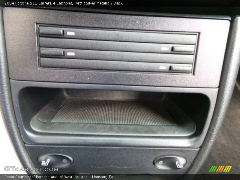 Arctic Silver Metallic / Black 2004 Porsche 911 Carrera 4 Cabriolet