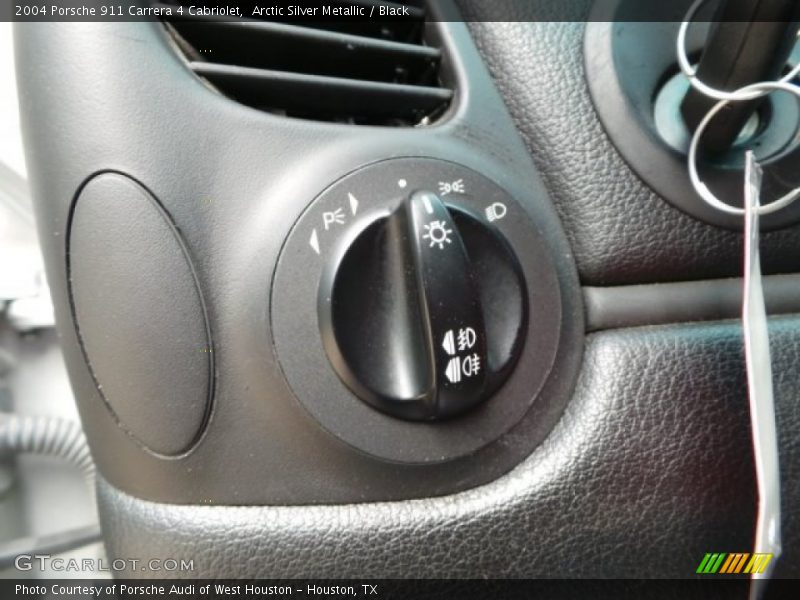 Arctic Silver Metallic / Black 2004 Porsche 911 Carrera 4 Cabriolet