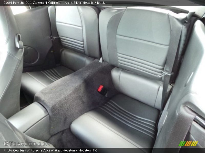 Arctic Silver Metallic / Black 2004 Porsche 911 Carrera 4 Cabriolet