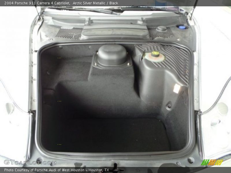 Arctic Silver Metallic / Black 2004 Porsche 911 Carrera 4 Cabriolet