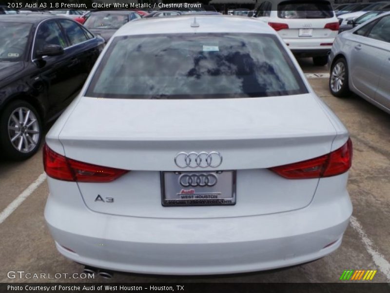 Glacier White Metallic / Chestnut Brown 2015 Audi A3 1.8 Premium