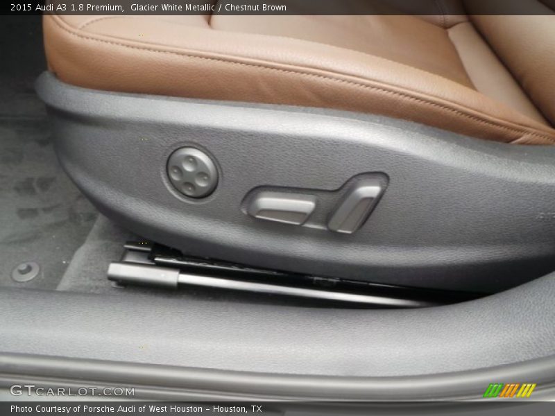 Glacier White Metallic / Chestnut Brown 2015 Audi A3 1.8 Premium