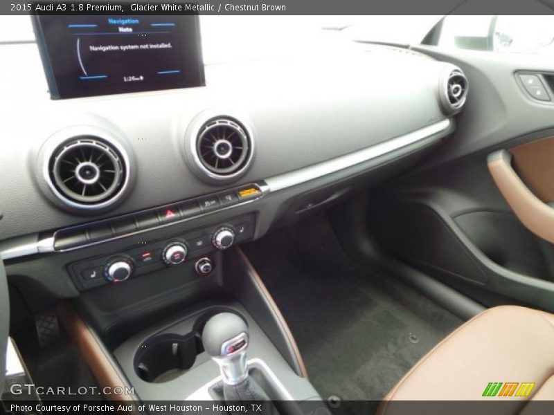 Glacier White Metallic / Chestnut Brown 2015 Audi A3 1.8 Premium