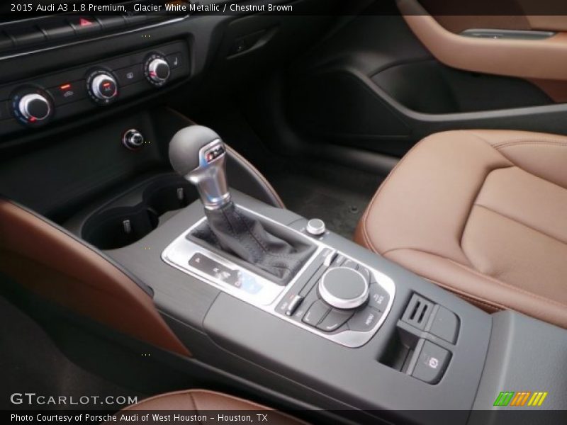 Glacier White Metallic / Chestnut Brown 2015 Audi A3 1.8 Premium
