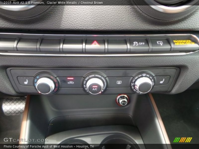 Glacier White Metallic / Chestnut Brown 2015 Audi A3 1.8 Premium