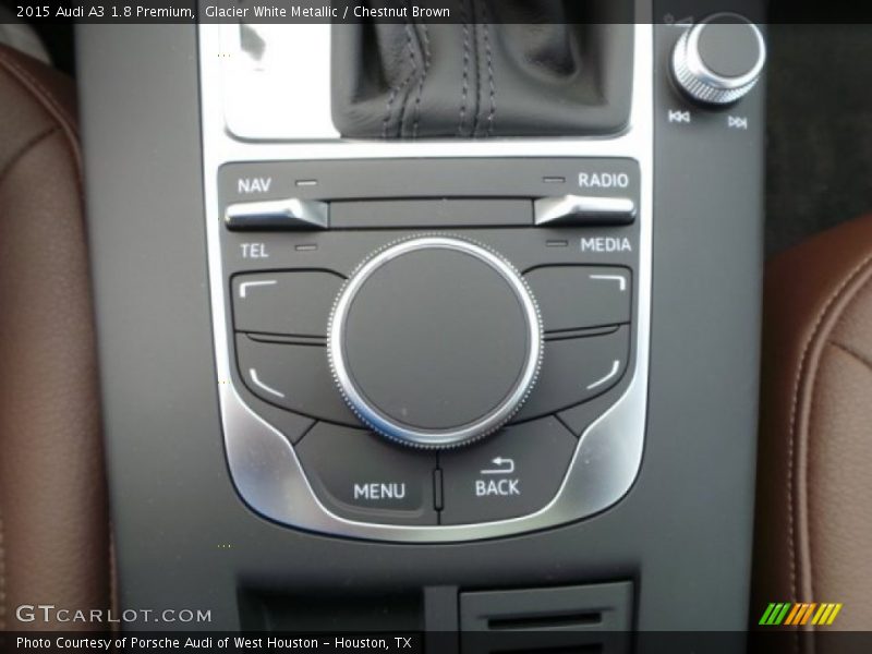 Glacier White Metallic / Chestnut Brown 2015 Audi A3 1.8 Premium
