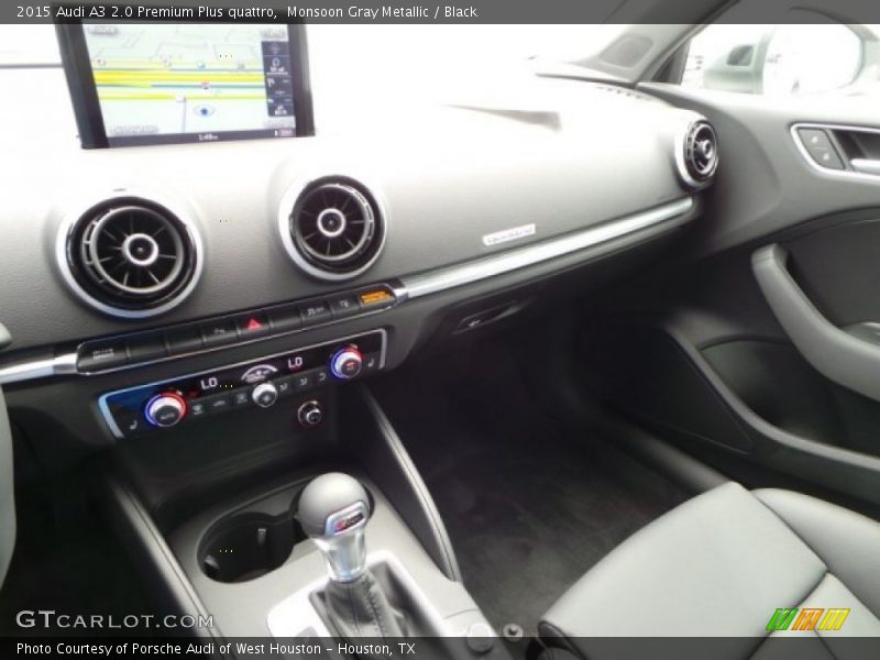 Monsoon Gray Metallic / Black 2015 Audi A3 2.0 Premium Plus quattro