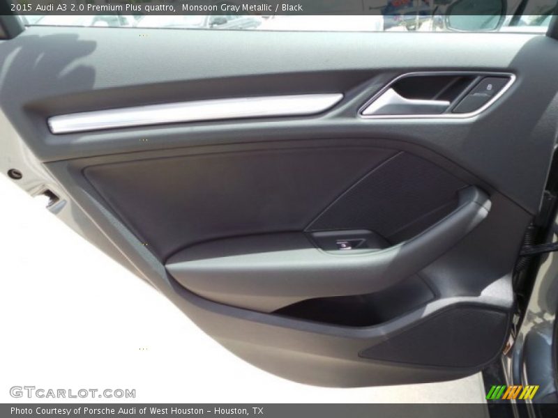 Monsoon Gray Metallic / Black 2015 Audi A3 2.0 Premium Plus quattro