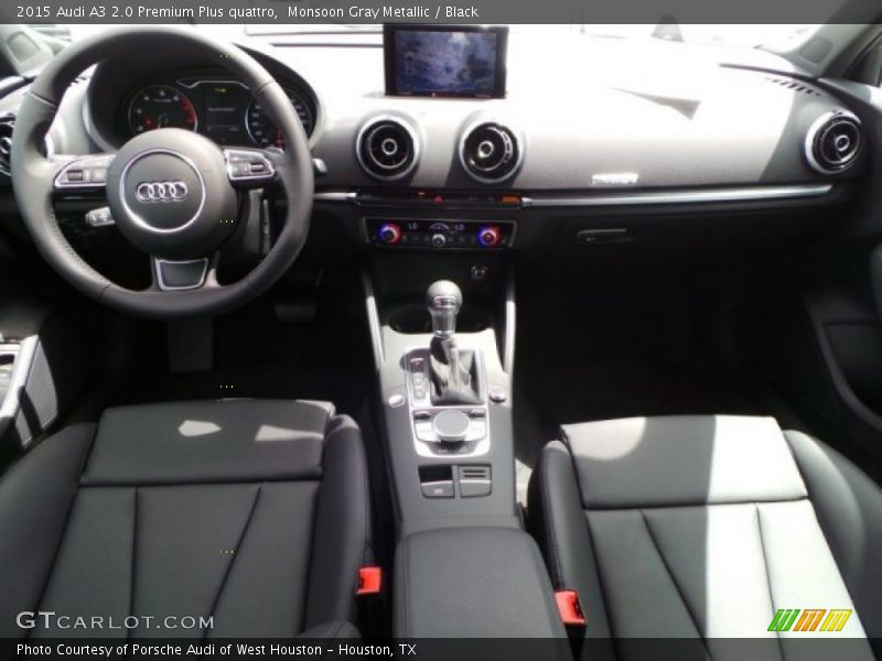 Monsoon Gray Metallic / Black 2015 Audi A3 2.0 Premium Plus quattro