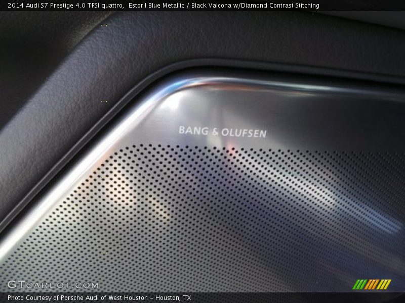 Estoril Blue Metallic / Black Valcona w/Diamond Contrast Stitching 2014 Audi S7 Prestige 4.0 TFSI quattro