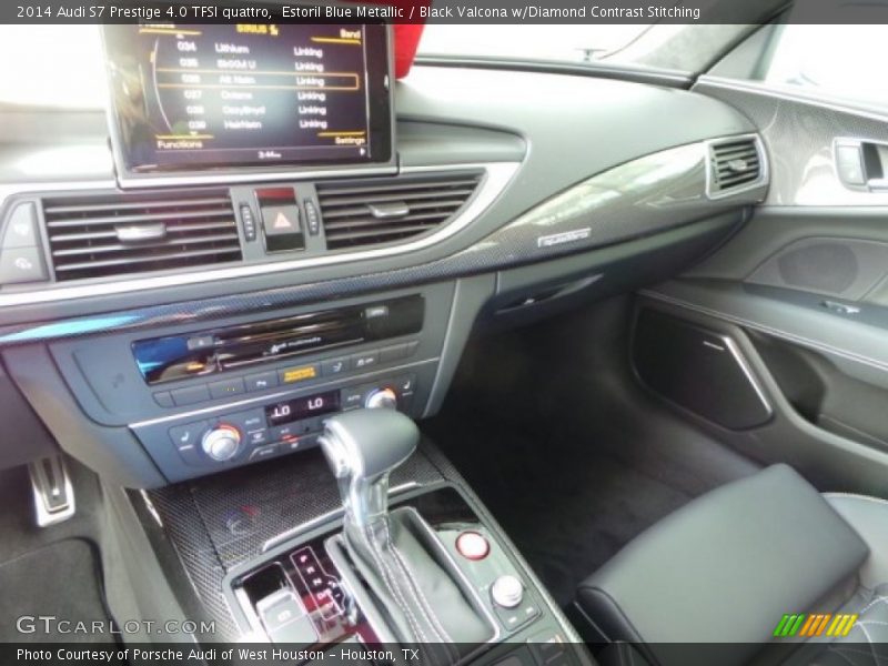 Estoril Blue Metallic / Black Valcona w/Diamond Contrast Stitching 2014 Audi S7 Prestige 4.0 TFSI quattro