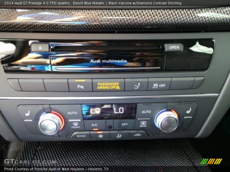 Estoril Blue Metallic / Black Valcona w/Diamond Contrast Stitching 2014 Audi S7 Prestige 4.0 TFSI quattro