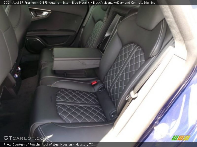 Estoril Blue Metallic / Black Valcona w/Diamond Contrast Stitching 2014 Audi S7 Prestige 4.0 TFSI quattro
