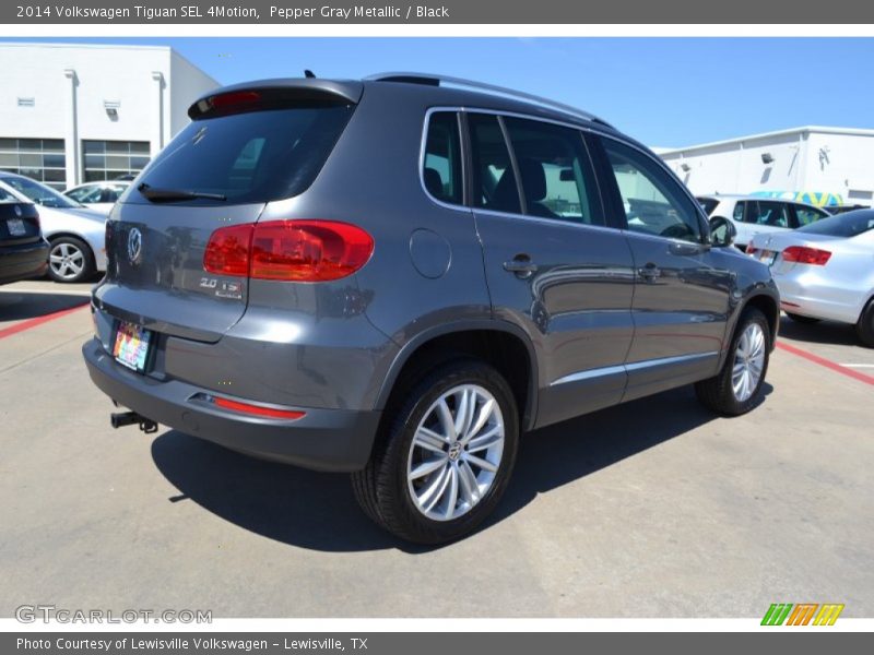 Pepper Gray Metallic / Black 2014 Volkswagen Tiguan SEL 4Motion
