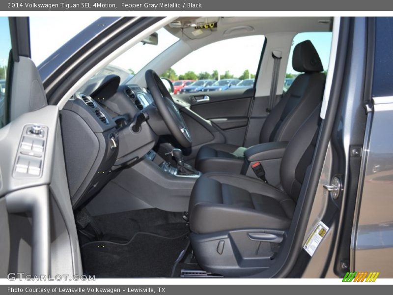 Pepper Gray Metallic / Black 2014 Volkswagen Tiguan SEL 4Motion