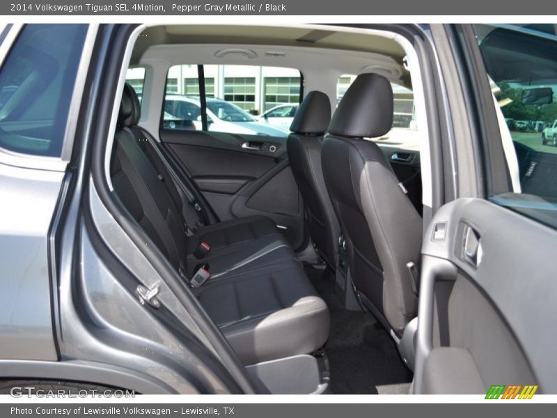 Pepper Gray Metallic / Black 2014 Volkswagen Tiguan SEL 4Motion
