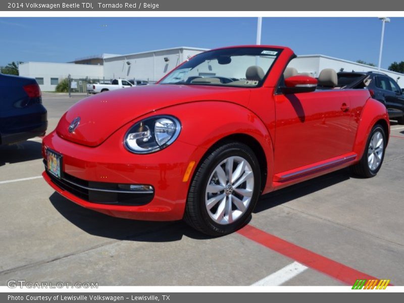 Tornado Red / Beige 2014 Volkswagen Beetle TDI