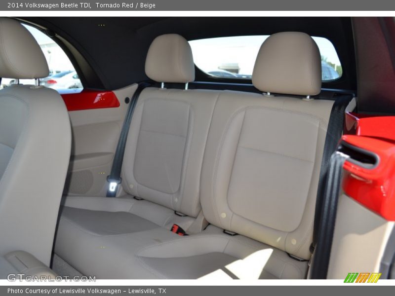 Rear Seat of 2014 Beetle TDI