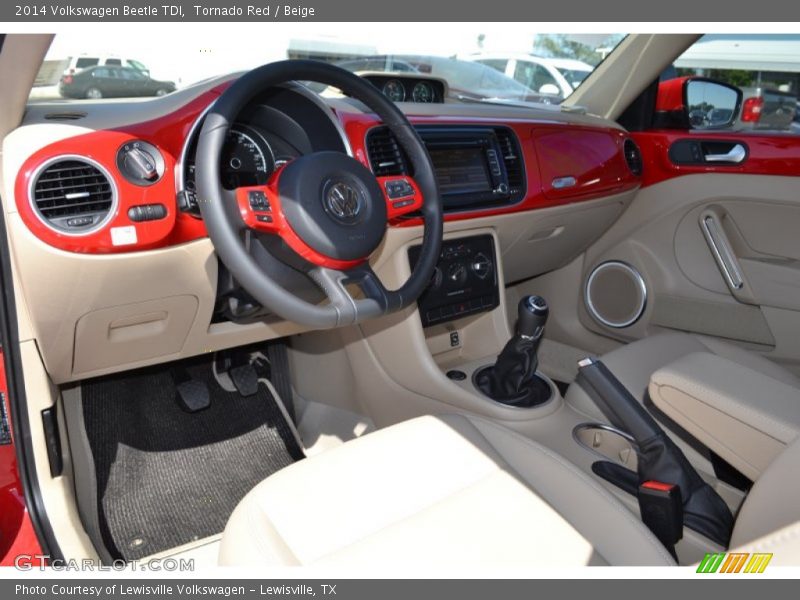  2014 Beetle TDI Beige Interior
