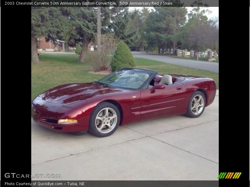 Front 3/4 View of 2003 Corvette 50th Anniversary Edition Convertible