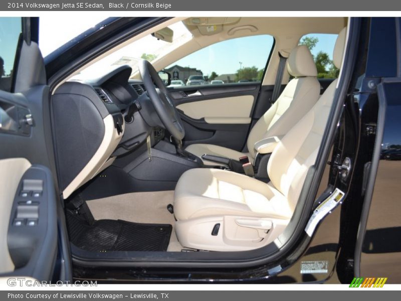 Black / Cornsilk Beige 2014 Volkswagen Jetta SE Sedan