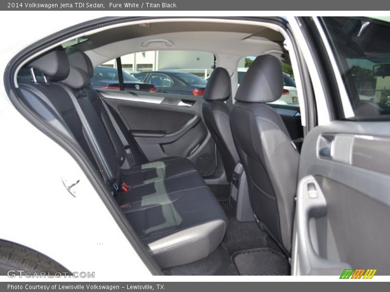 Pure White / Titan Black 2014 Volkswagen Jetta TDI Sedan