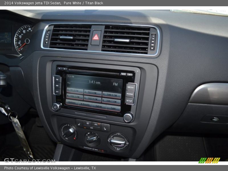 Pure White / Titan Black 2014 Volkswagen Jetta TDI Sedan