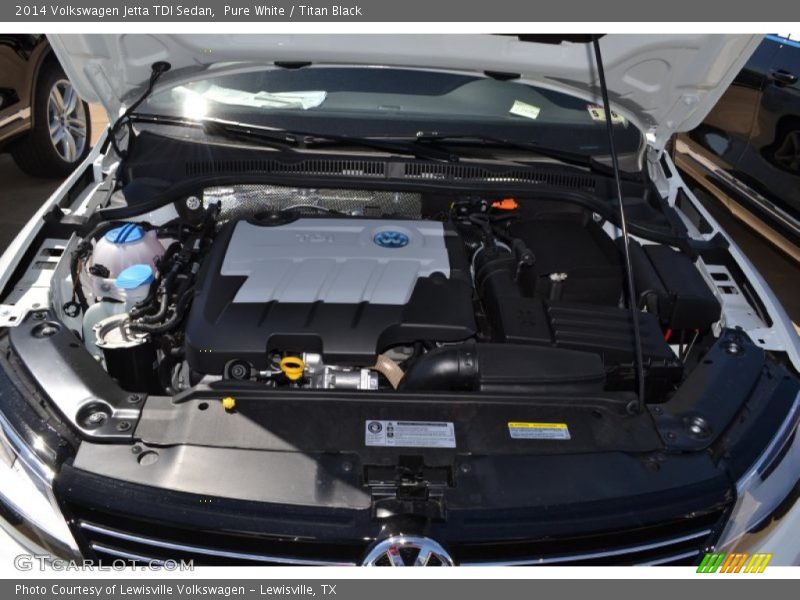 Pure White / Titan Black 2014 Volkswagen Jetta TDI Sedan