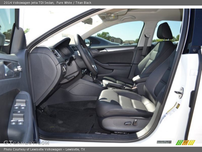 Pure White / Titan Black 2014 Volkswagen Jetta TDI Sedan