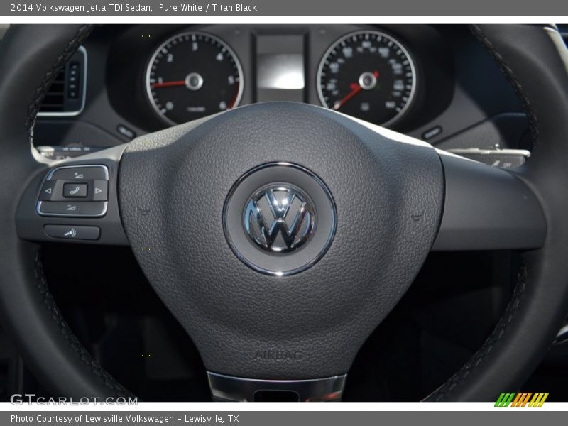 Pure White / Titan Black 2014 Volkswagen Jetta TDI Sedan