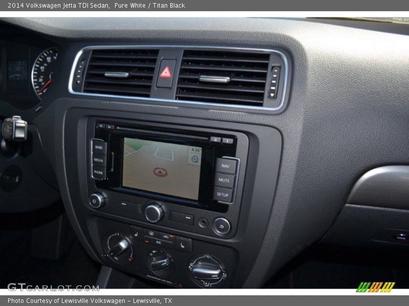 Pure White / Titan Black 2014 Volkswagen Jetta TDI Sedan