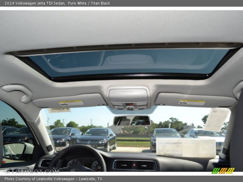 Pure White / Titan Black 2014 Volkswagen Jetta TDI Sedan