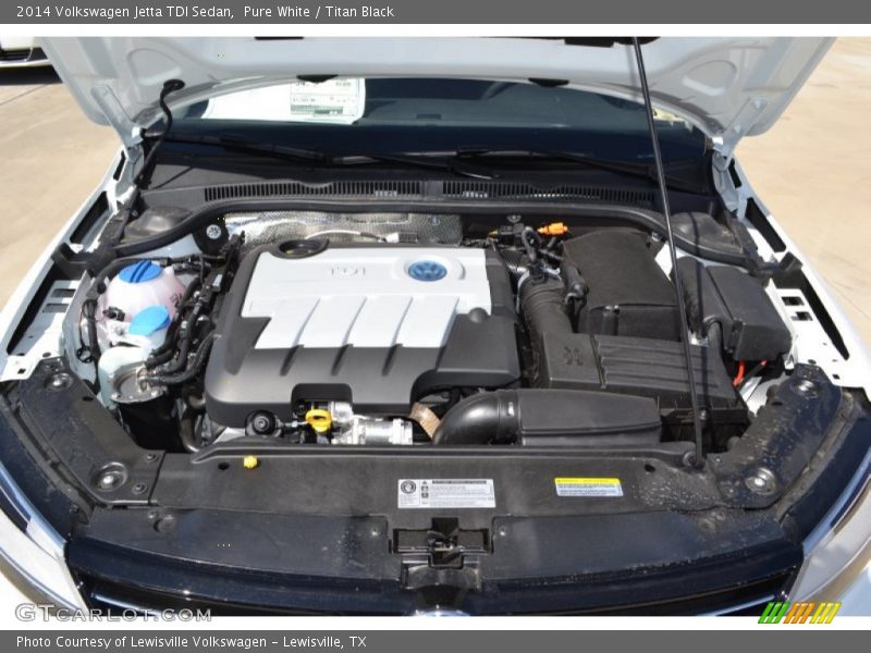 Pure White / Titan Black 2014 Volkswagen Jetta TDI Sedan