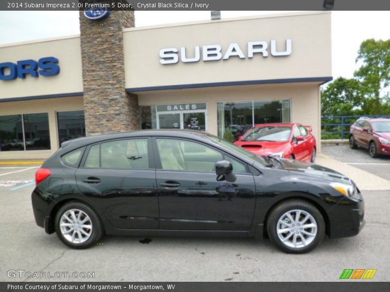 Crystal Black Silica / Ivory 2014 Subaru Impreza 2.0i Premium 5 Door