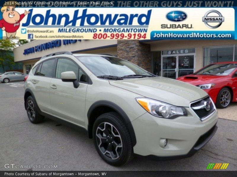 Desert Khaki / Black 2014 Subaru XV Crosstrek 2.0i Premium